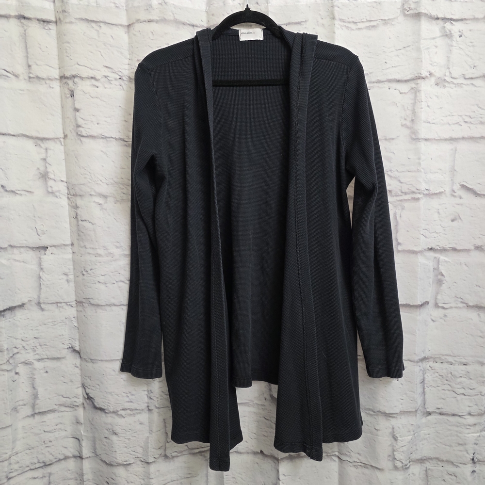Allen Allen Navy Hooded Cardigan Size L
